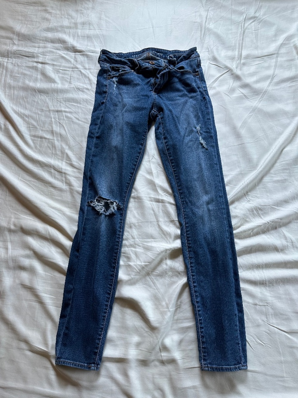 Articles of Society Distressed Skinny Jeans Size 26 Ripped Y2K